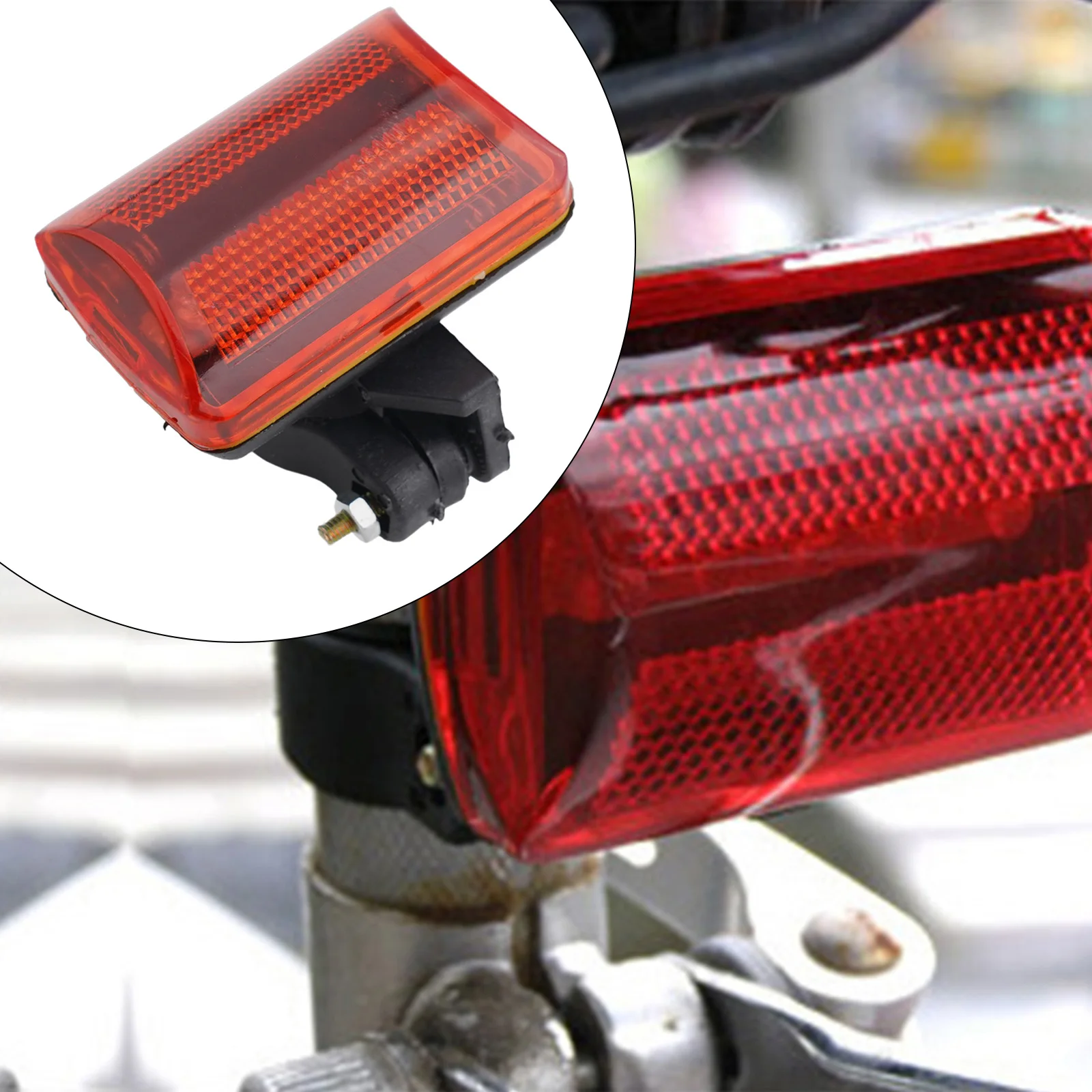 Bike Rear Tail Light 5-LED Safety Flashing Mount AA Battery Powered Bicycle Brake Sensing Rear Light Cycling Accessories Parts