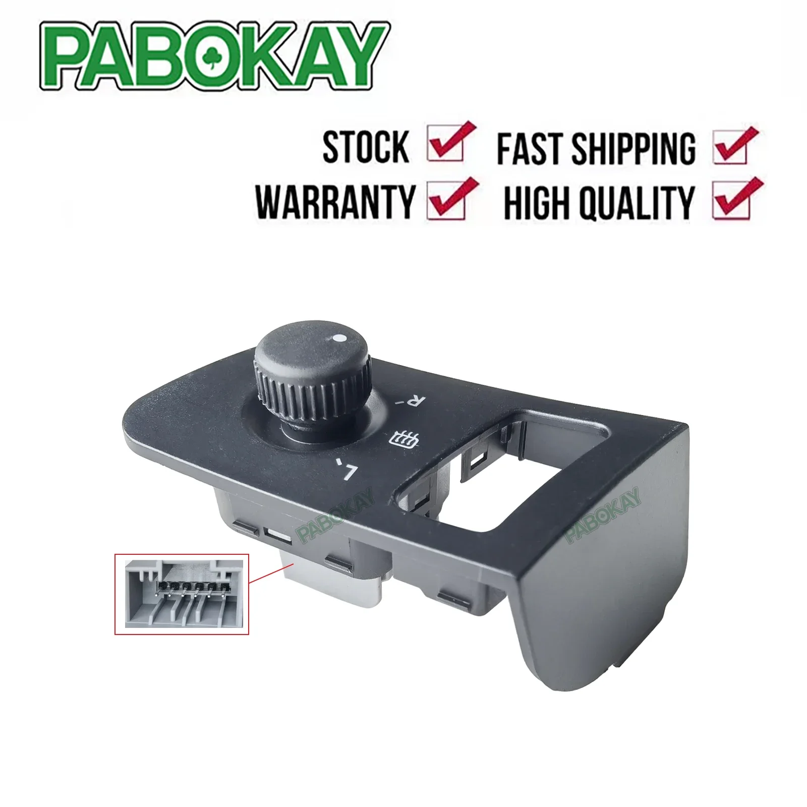 

Side Rear View Mirror Switch Control Knob For VW Touran 1T / VW Caddy III 1TD959552 1T1959552