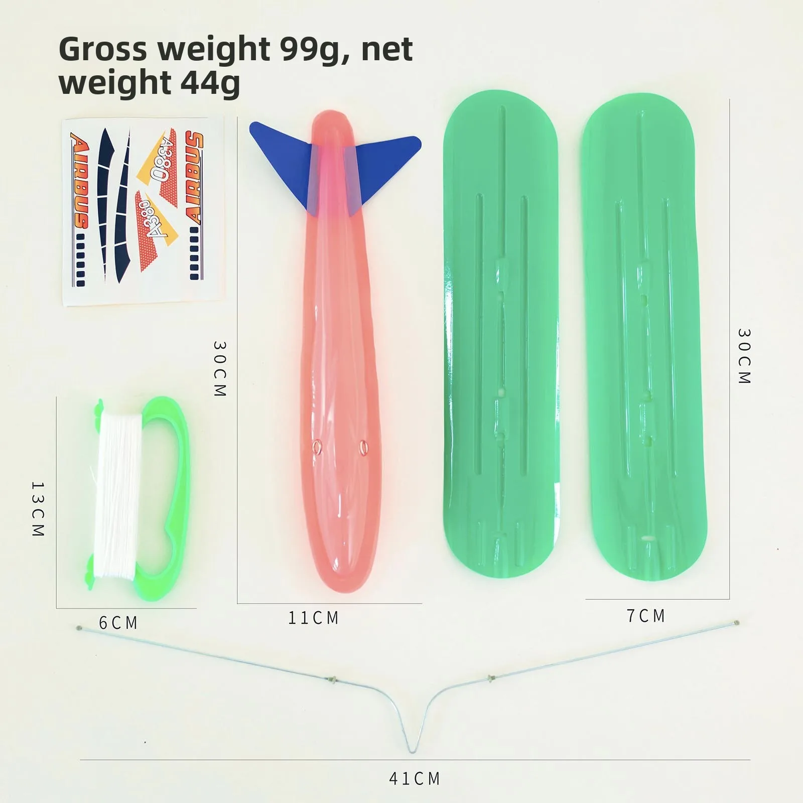 Nouveau jouet de cerf-volant en plastique PVC pour enfants Sports de plein air bricolage avion jouet approvisionnement direct transfrontalier origine de Taiwan fait à la main Crt