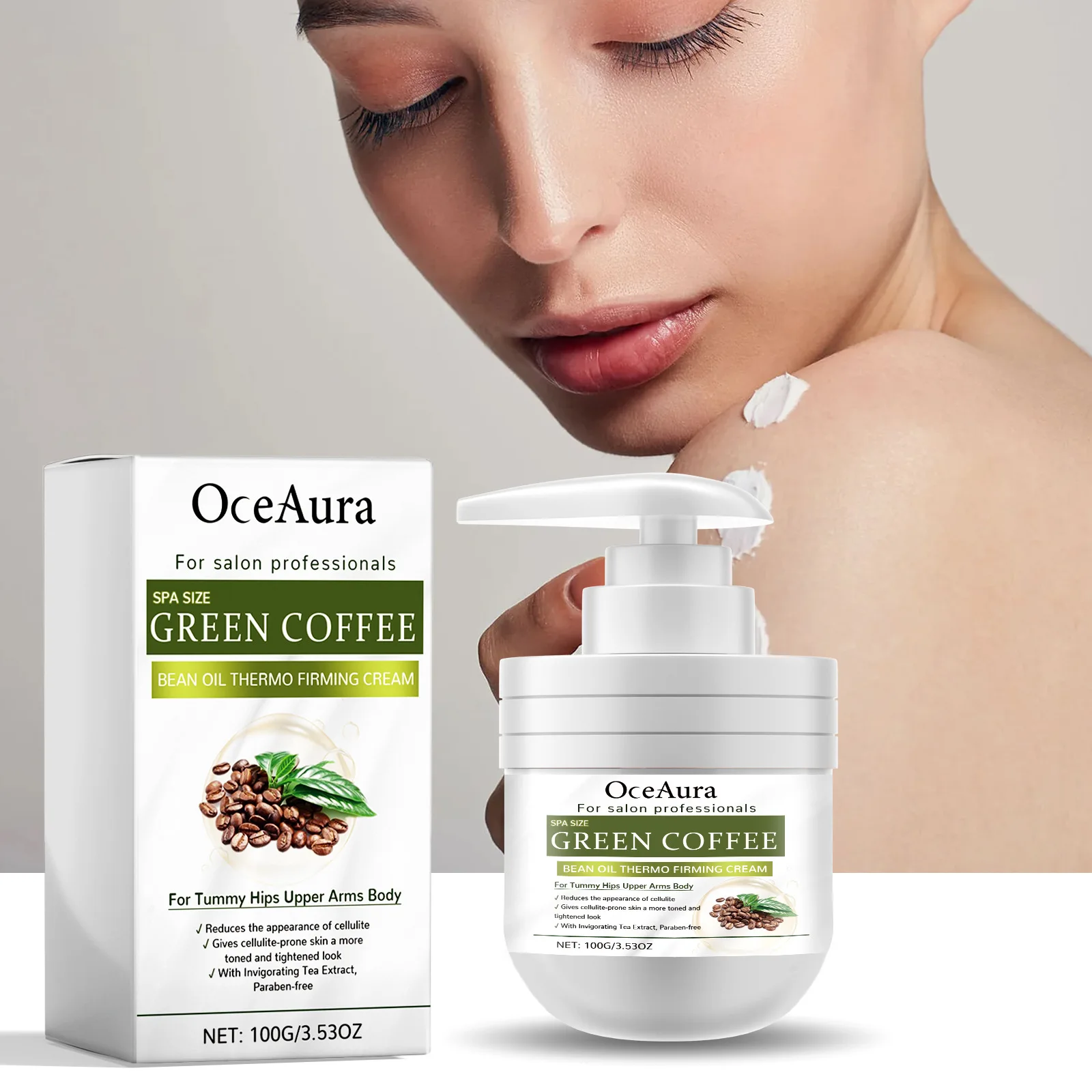 Oceaura Body Firming Cream Deep Moisturize Increase Brightening Improve Lifting Sculpting Breast Bleaching Dark Skin Care Lotion