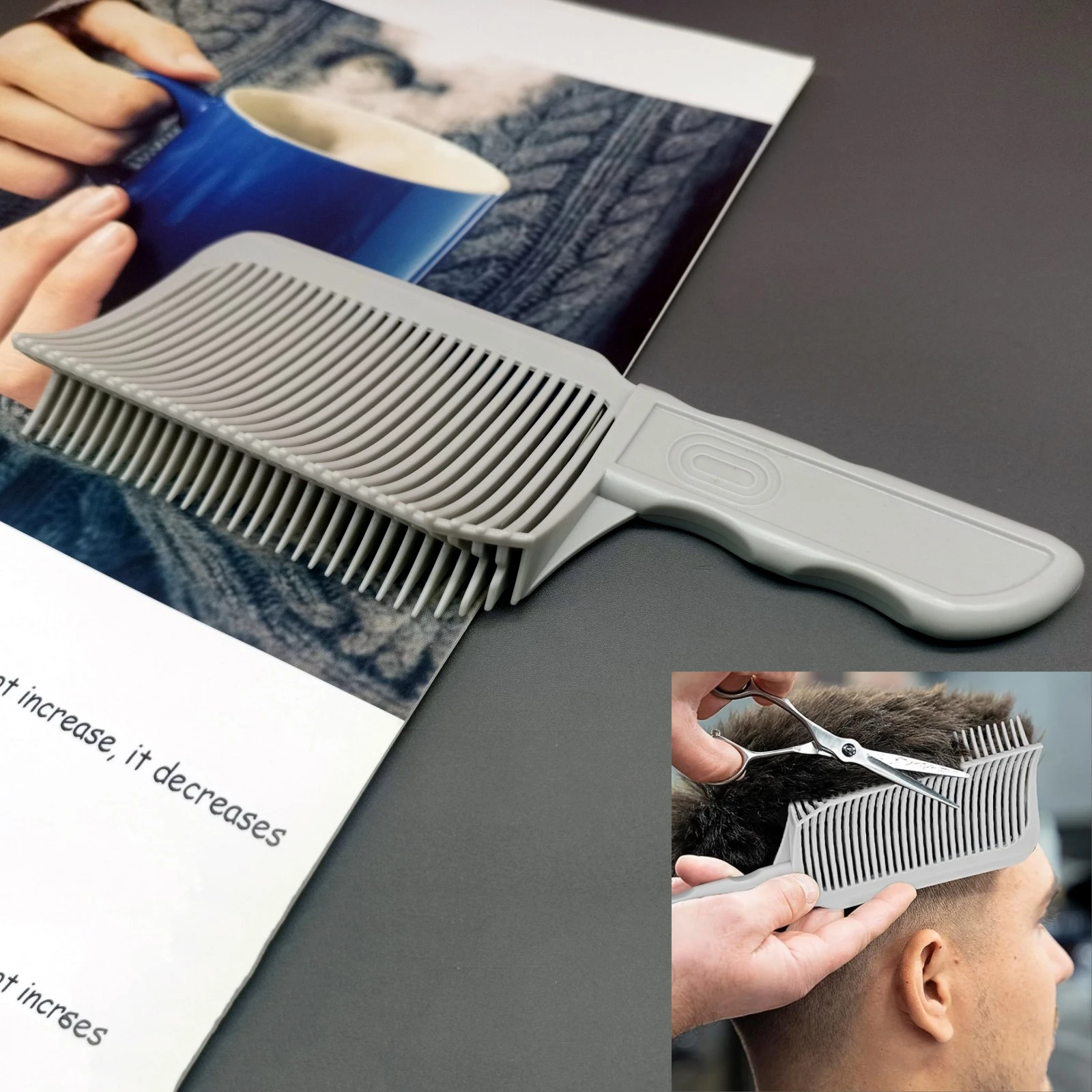 1/2/3Pcs Barber Haar Kamm Kit Flache Top Haar Schneiden Verblassen Styling Verblassen Kamm Männer verblassen Pinsel Salon Haar Werkzeug Zubehör