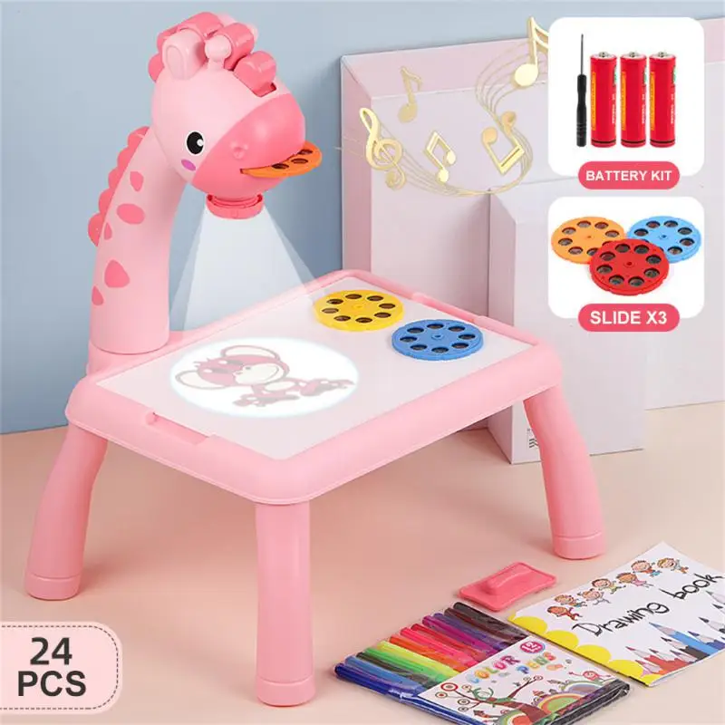 Table de dessin d'art de budgétaire de LED pour des enfants, jouets de tableau de peinture d'enfants, artisanat d'art de bureau, outils d'apprentissage de peinture, jouet pour des filles