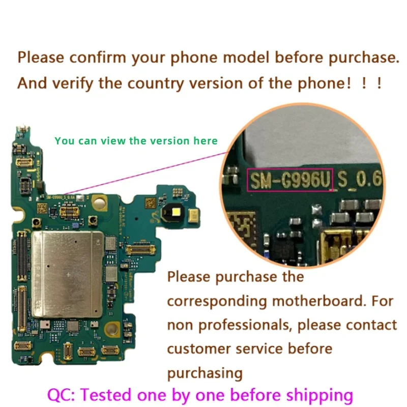 100% Working Unlocked Motherboard for Samsung Galaxy 5G S23 S911U S911B S23 Ultra S918U S918B S23 Plus S916B S916U Logic Board