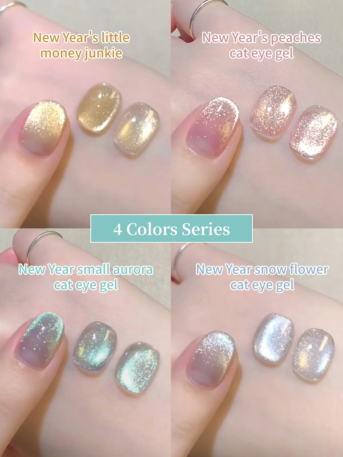 Esmalte de uñas en Gel para ojos de gato Bright Star River de 16Ml, barniz magnético holográfico en remojo UV semipermanente para decoración de uñas DIY