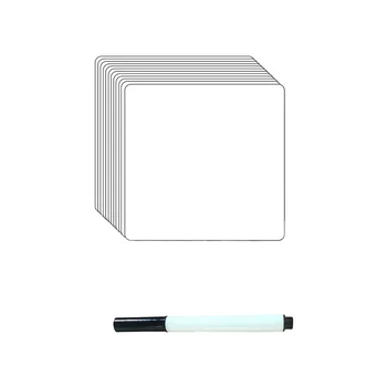 12 Pcs Graffiti Wall Stickers Dry Erase Whiteboard Reusable Labels Washable Notes Removable Memo Presentation Supplies