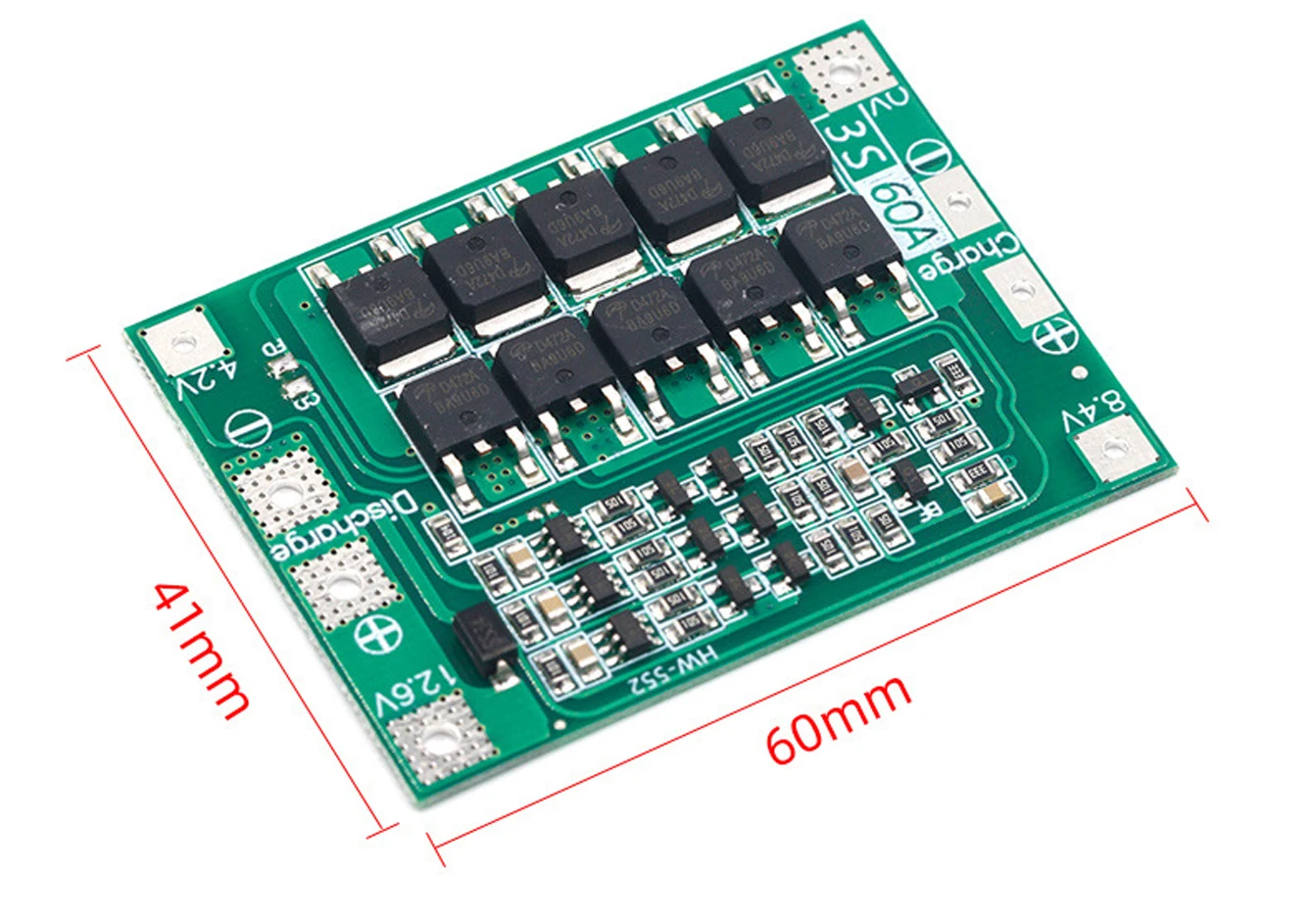 3S 4S Li-Ion Lithium-Akku 18650 Lade- und Schutzplatine BMS 20A 25A 40A 60A mit verbessertem Balancing für Bohrmaschinen – Detail 8