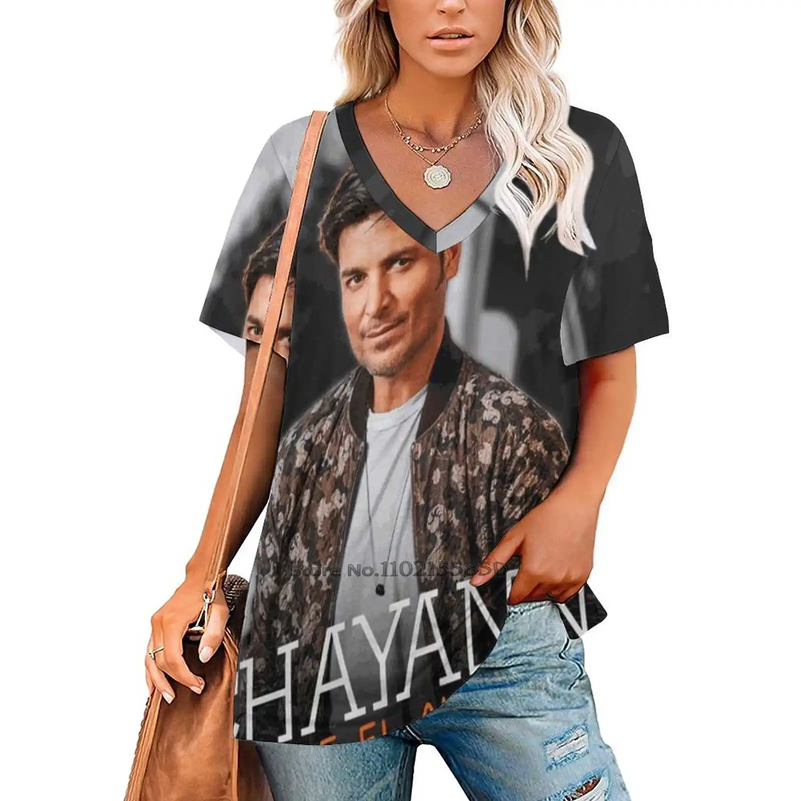 Bopakal Chayanne Desde El Alma Tour 2019 Zipper Sexy T-Shirt Casual Tops Hollow Pullover Ladies Top T Shirts Live Concert Music