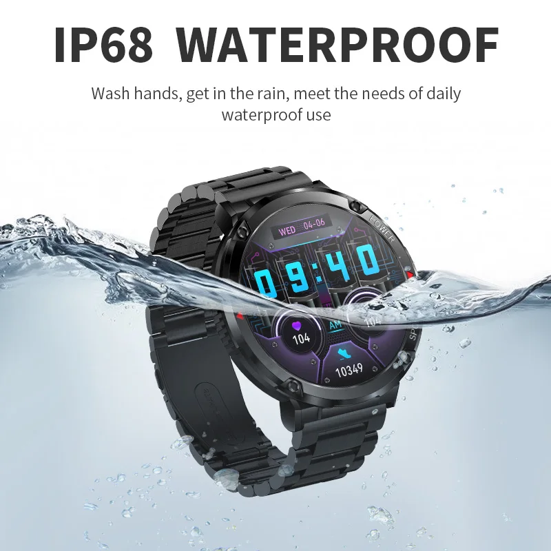 LIGE New Smart Watch Men Bluetooth Call bracciale Fitness Tracker orologi sportivi 600 mAh Large Battery Smart Clock Men Smartwatch