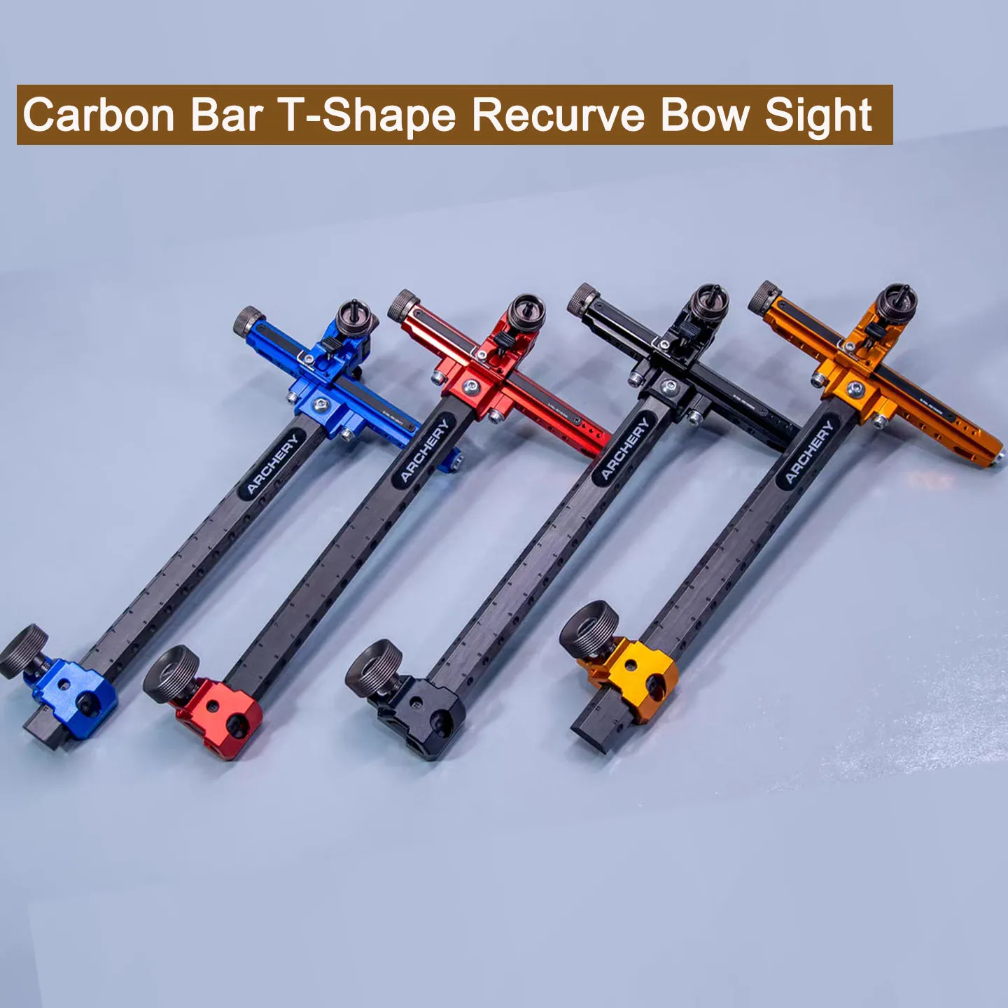 ULTIMA RC3 Style 9-inch Archery Bow T-shaped Sight Carbon Recurve Bow Sight | Competition Archery Sight