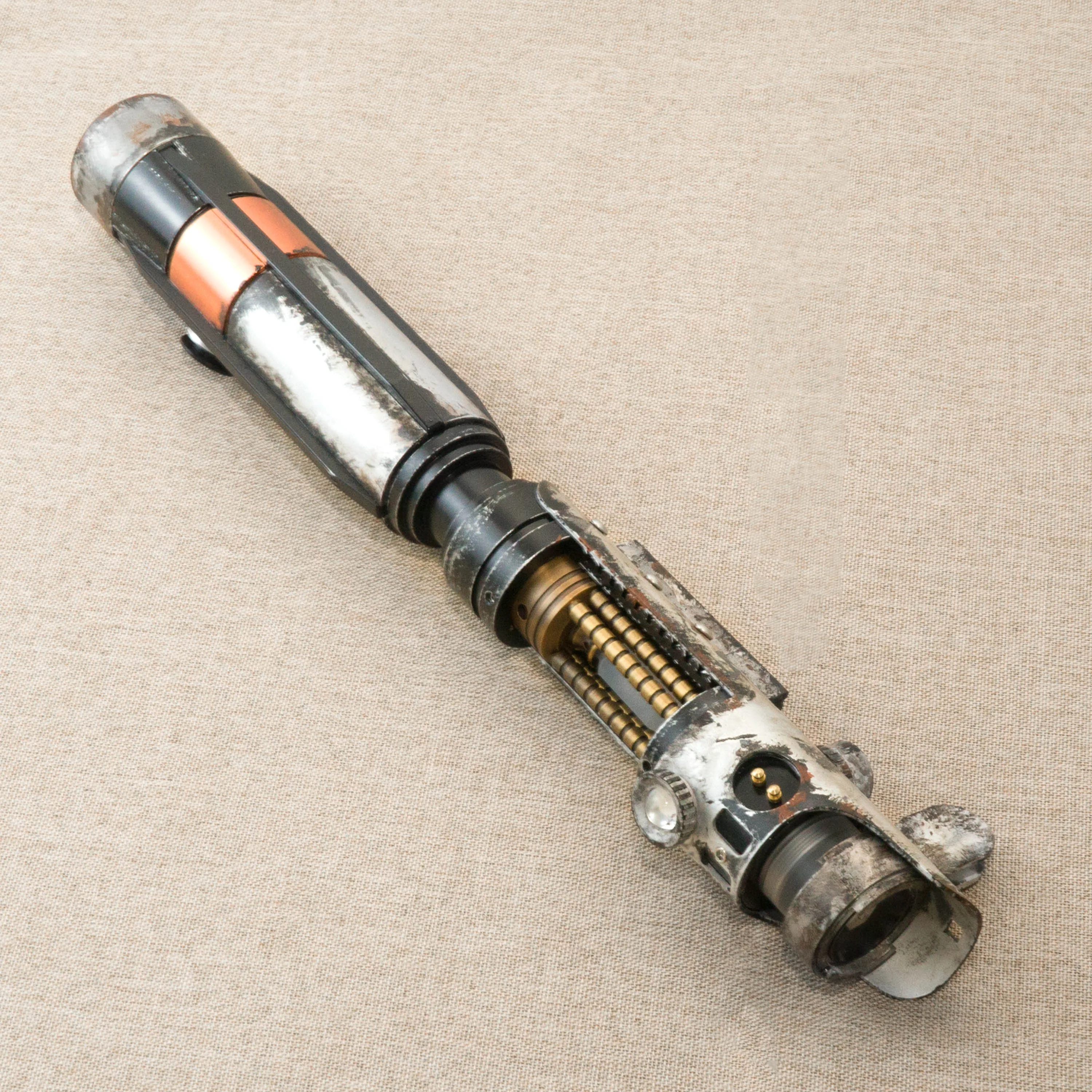 DIYsabers starkillers إصدار محدود من السيف الضوئي جميع المعدن النحاسي الدوار غرفة الكريستال مقبض معدني من سبائك الألومنيوم #2