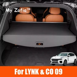For LYNK CO 09 2023 2024 2025 Car Rear Trunk Curtain Cover Rear Rack Partition Shelter Stowing Tidying Cargo Cover Accessories