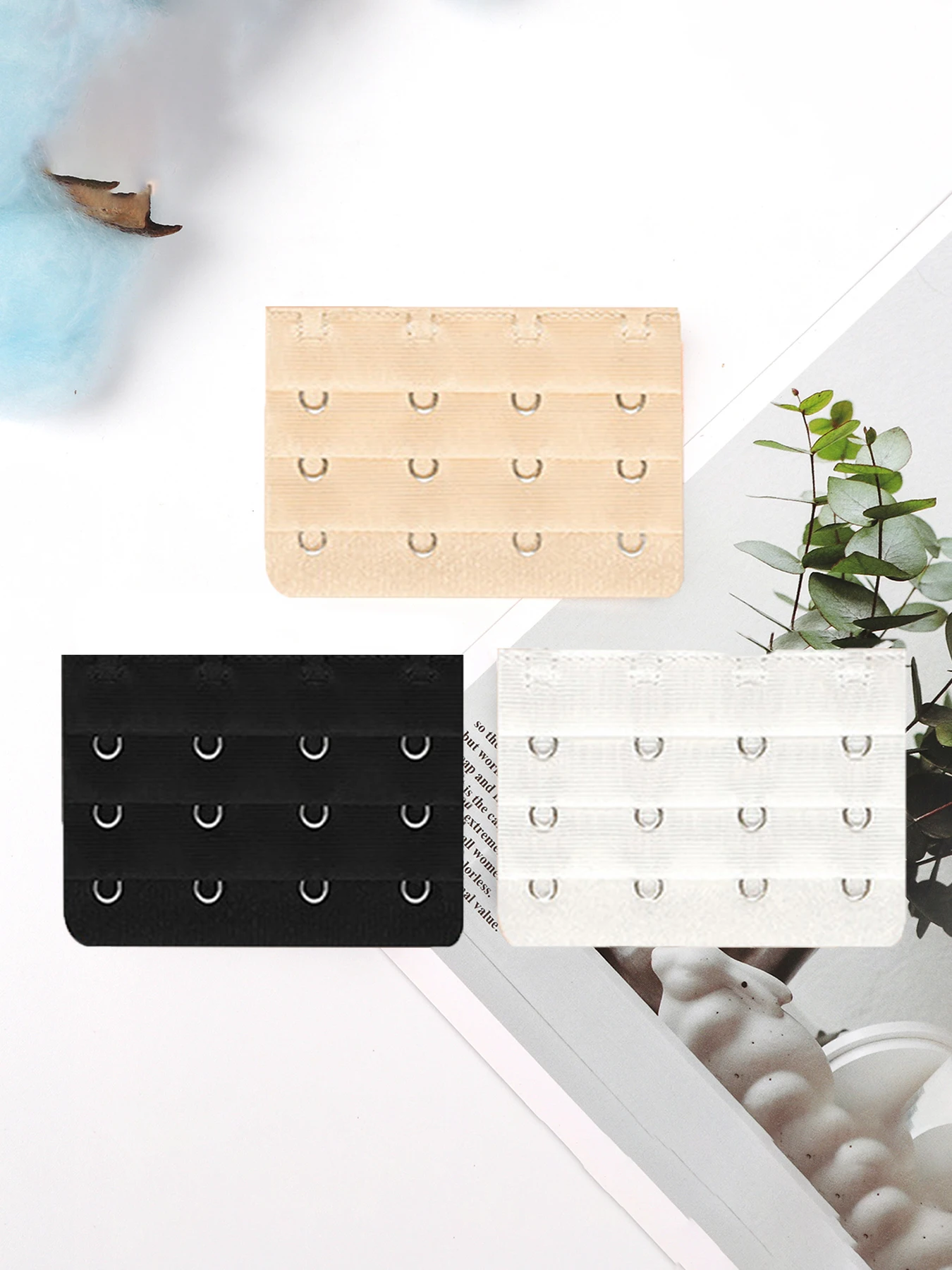 

3 шт., женские бюстгальтеры, 4 крючка