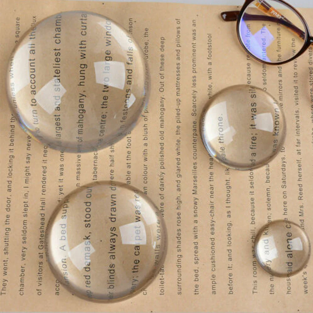 1pc Half Ball 40mm/60mm/100mm Paperweight Crystal Glass Paperweight Magnify Glass Paperweight Quartz Crystals Wedding Decor ﻿