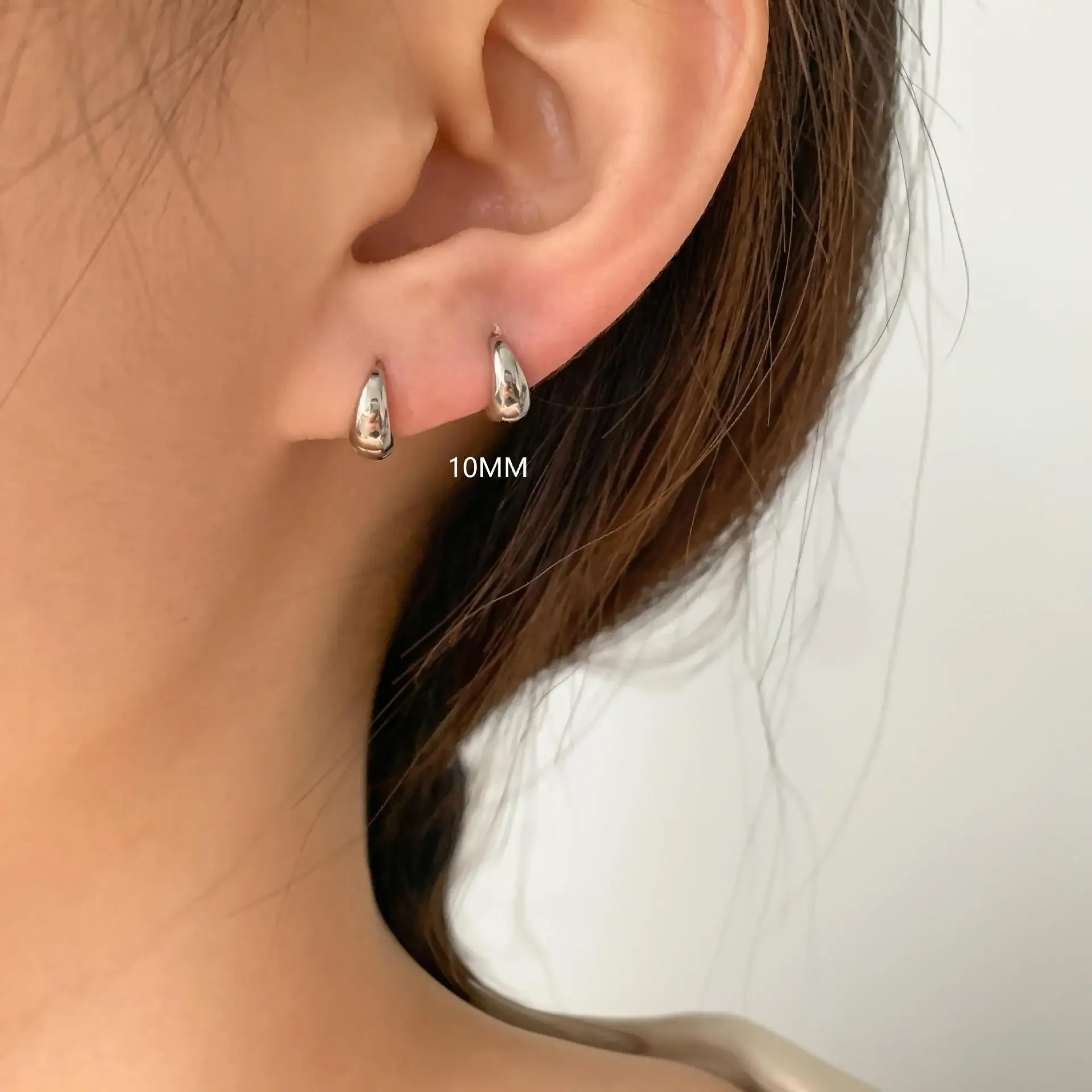 925 silver Gold Earrings Zircon Simple Circle Drop Earrings For Women Gift Earings Fashion Jewelry