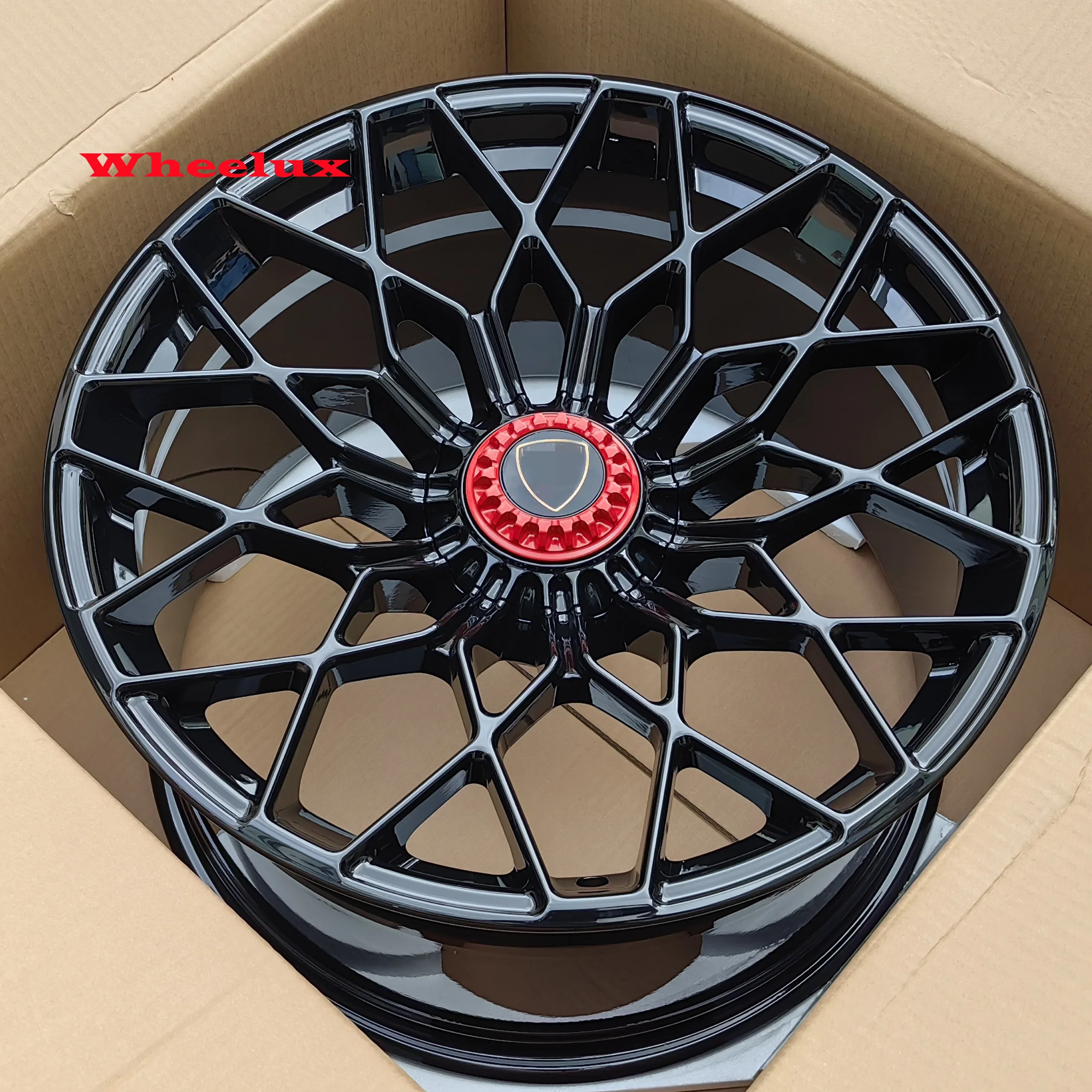 Custom 19 20 inch 5x100 5x120 5x112 Gloss Black Forged Alloy Car Wheel Rims for Lamborghini Aventador LP700  LP640 LP740 rims