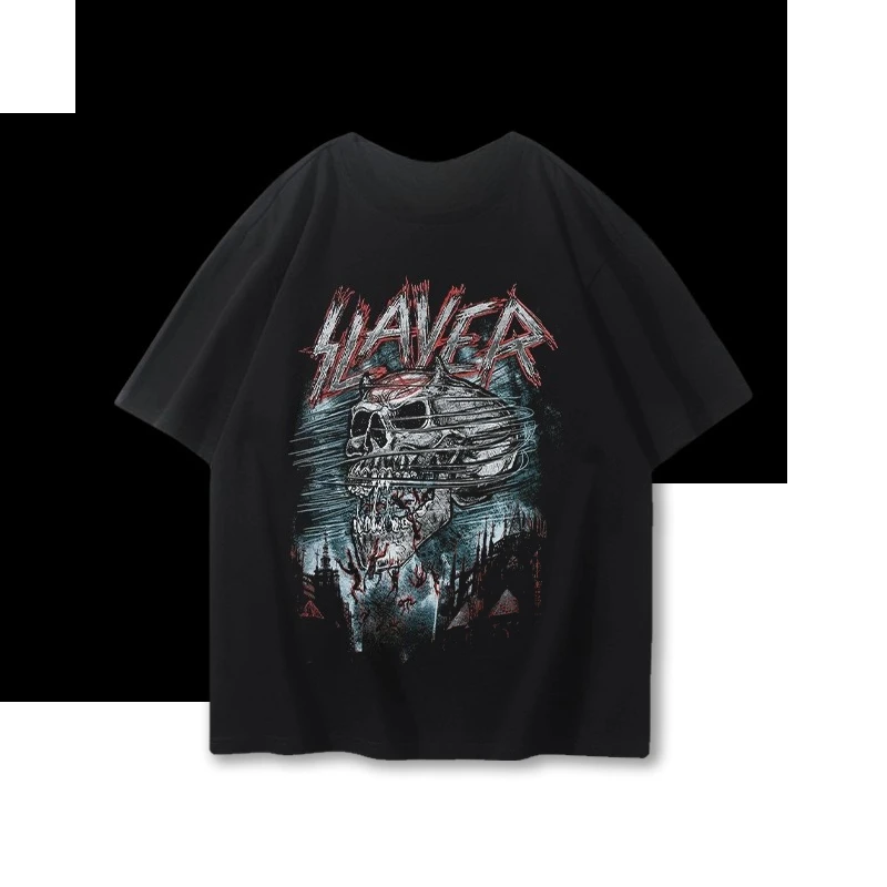 القاتل الفرقة الطرفية تي شيرتات قصيرة الاكمام الرجال والأطفال سريعة الجافة تورنت المعادن روك ستريت طاقم الرقبة تي شيرت