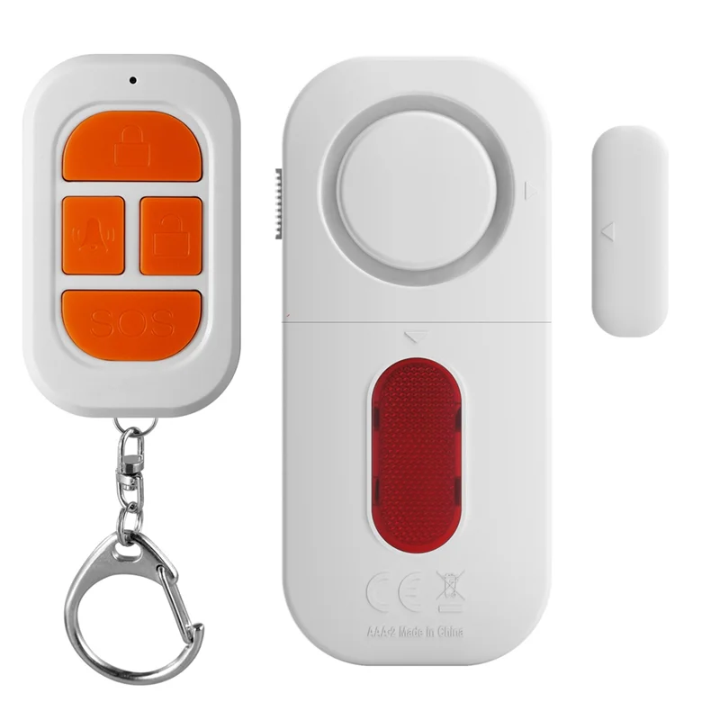 【Must-Haves】Door And Window Alarm Kit Multi-Functional Anti-Theft Alarm Kit Wireless Remote Control Door Sensor Alarm 130DB Door