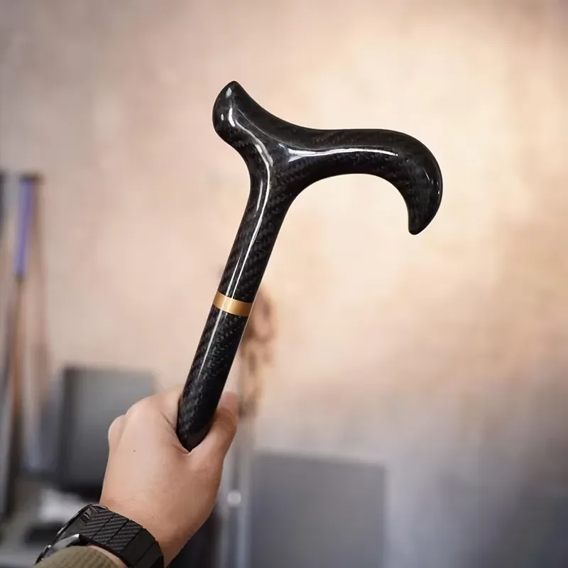 Men's and women's ultra-light carbon fiber canes, adjustable canes for elderly travel, retractable mountaineering poles