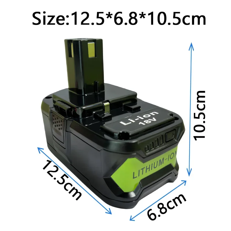 Batería recargable de iones de litio para herramienta eléctrica Ryobi One, alta capacidad, 18V, 6000, 8000, 10000mAh