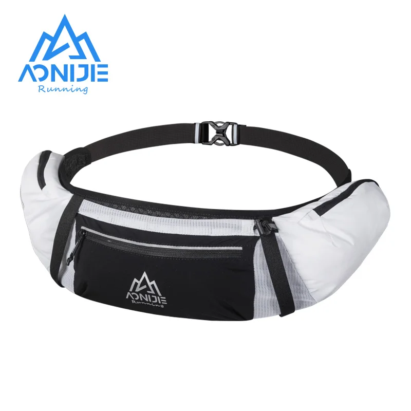 AONIJIE-riñonera deportiva multifuncional W8113, riñonera con cremallera ajustable para senderismo, Maratón y escalada