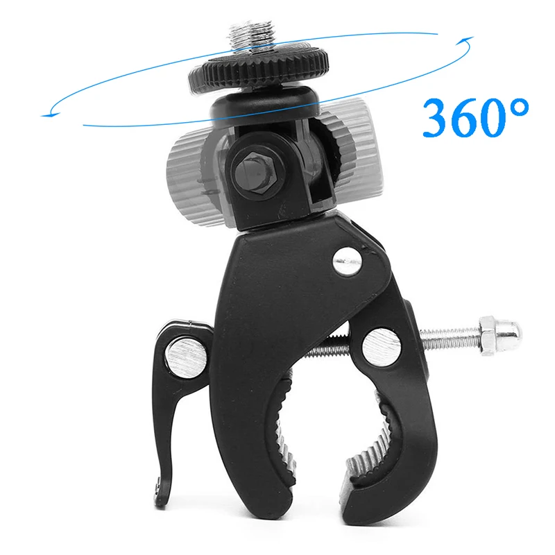 Bicycle Motorcycle Handlebar Handle Clamp Bar Camera Mount For GoPro Hero13 12 1110  Black DJI Insta 360 Action Camera Accessory