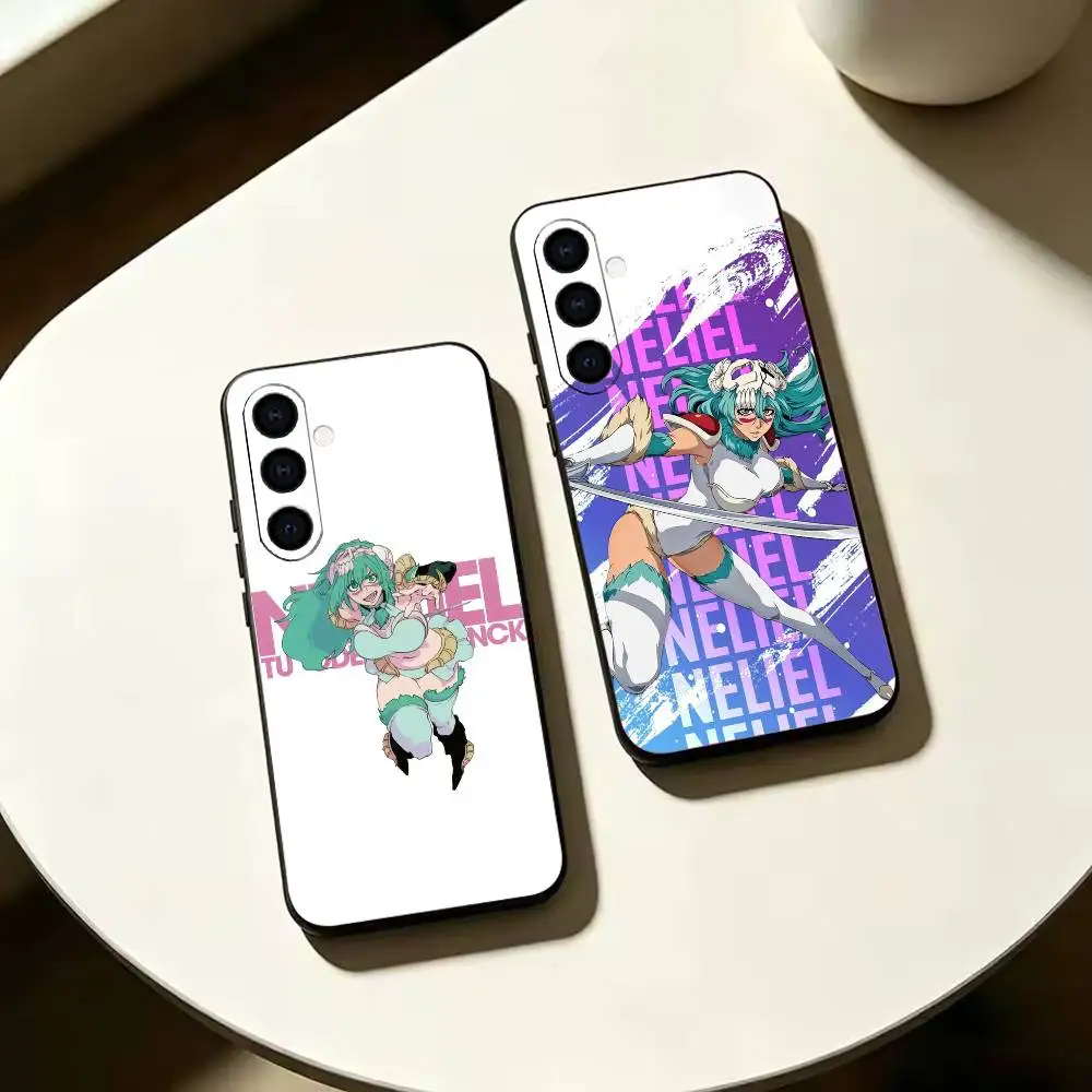 Anime B-BLEACH N-Nelliel Soft Silicone phone Case for Samsung Galaxy A73//A72/A70/A53/A52/A51 - Black