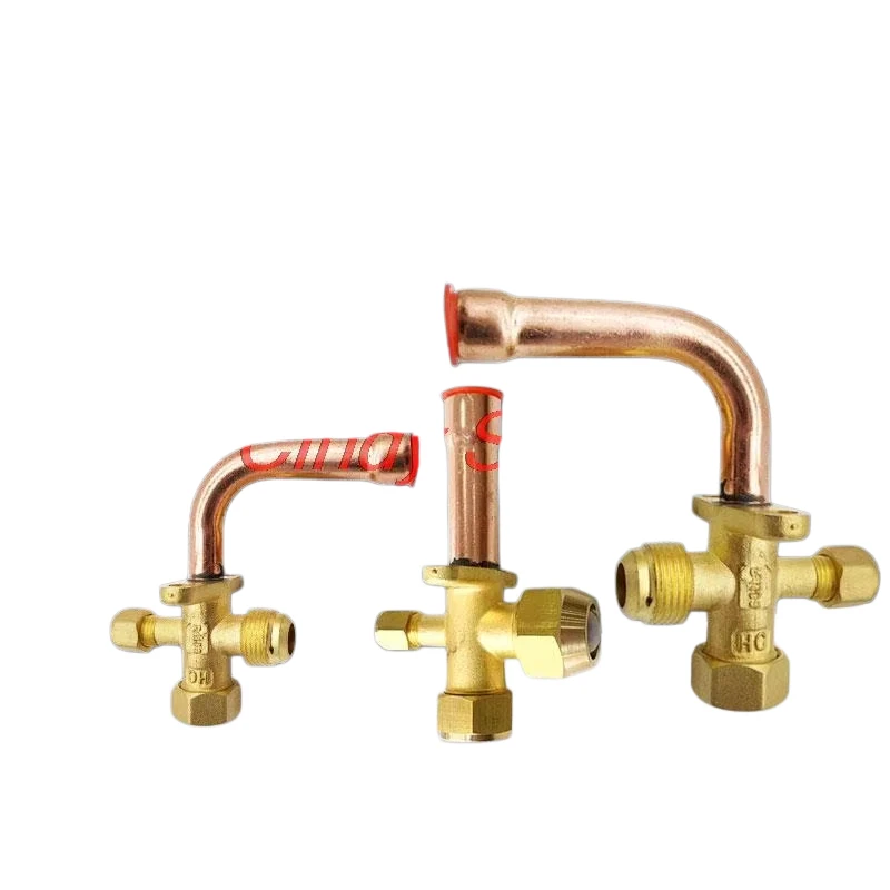 1PC 3 Way 4 Way Service Valve for Air Conditioning Fitting Reverse High and Low Pressure Air Conditioner Release Valve