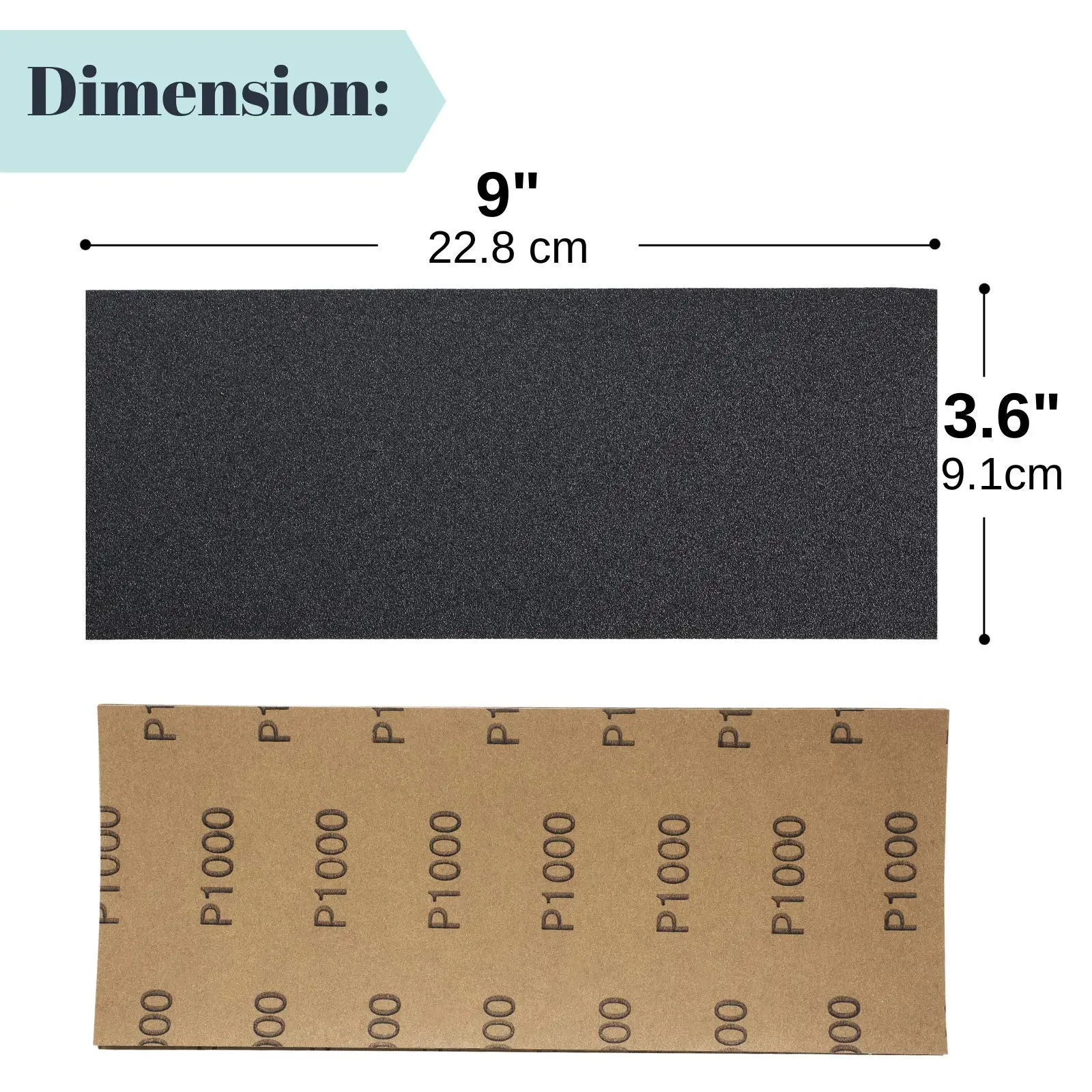 18Pcs Sandpaper Assorted Grit 9\'\'*3\'\' Assortment Sand Paper for Metal Wood Automotive Sanding sheets Furniture Sanding Fine Grit