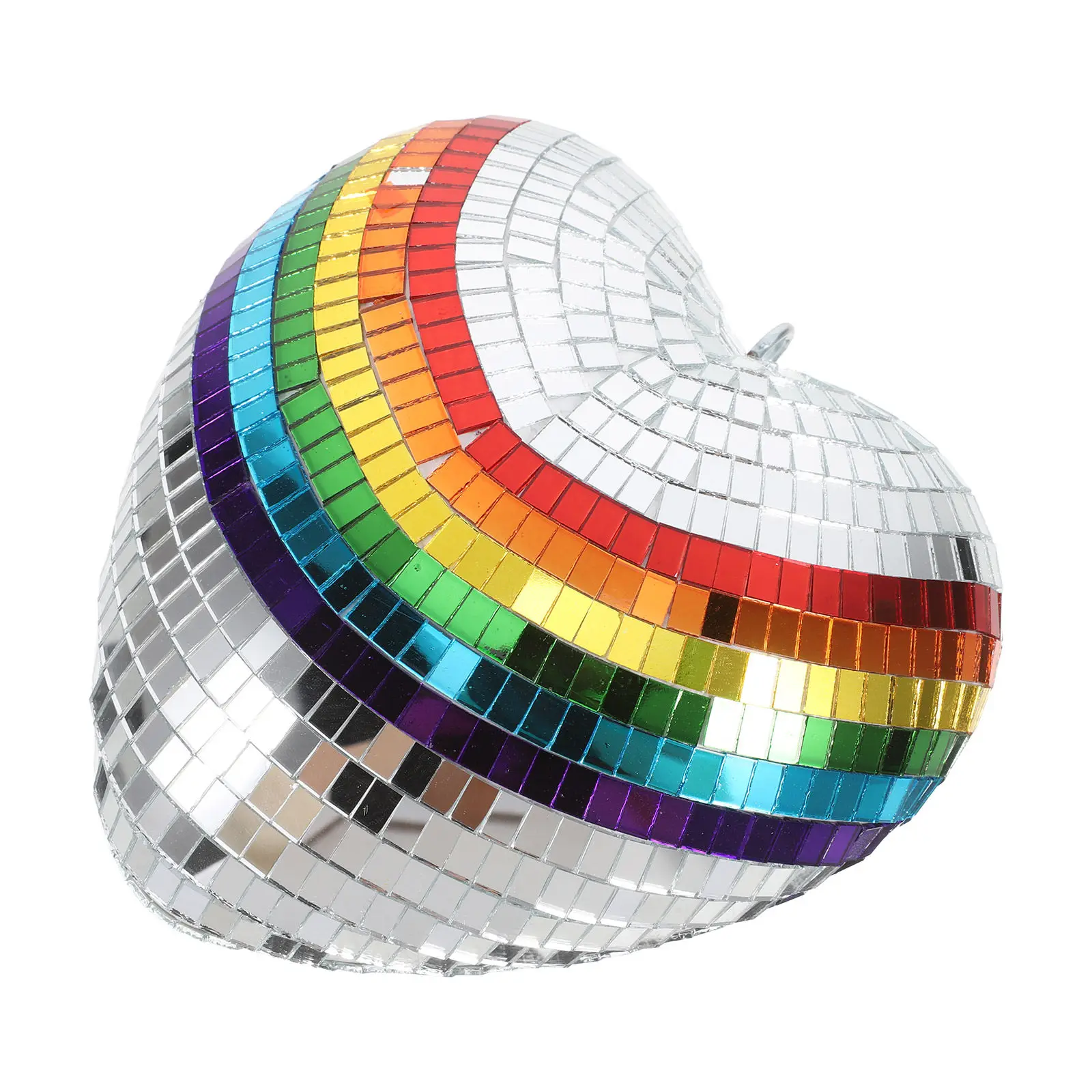 Disco Decor Heart For Wedding Party Decor New Year Party Decoration Shaped Reflective Mirror Ornament Stage