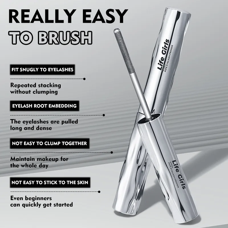 Metal Iron Lashes Mascara Waterproof Silk Fiber Mascara Black Long Curling Eyelash Extensions Non-clumping Eyes Makeup Cosmetics:Metal Iron Lashes Mascara Waterproof Silk Fiber Mascara Black Long Curling Eyelash Extensions Non-clumping Eyes Makeup Cosmetics