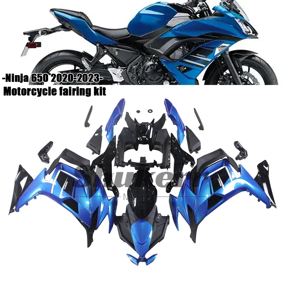 

Shukerr Moto Abs Plastics Motorcycle Fairing Kit Sportbike Bodywork Kits Fit for Kawasaki Ninja650R 2020 2021 2022 2023 Er-6F