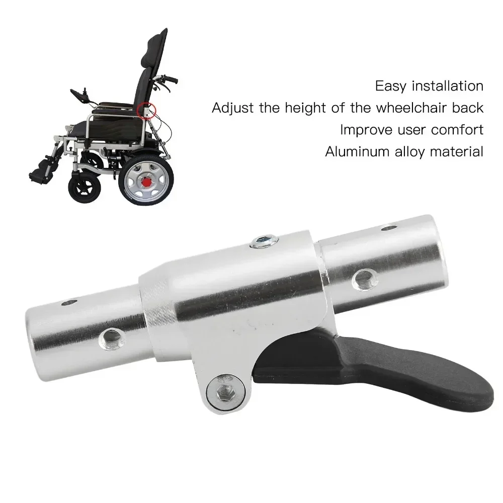 Portable Wheelchair Back Folder Switch Aluminum Alloy Backrest Folding Switchs Back Joints Height Adjusting Wheelchair Accessory