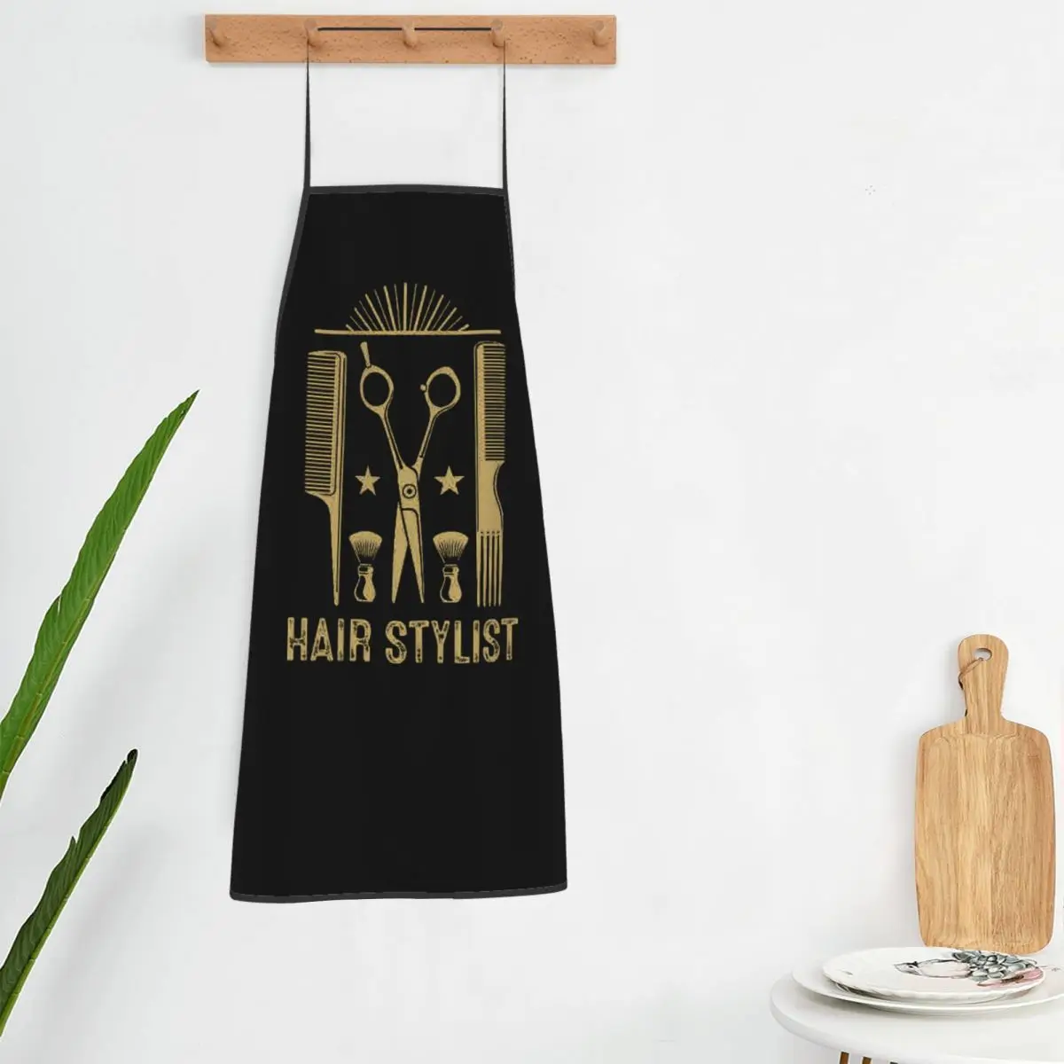 Hair Stylist Bib Apron Adult Chef Tablier Cuisine for Kitchen Cooking Barber Hairdresser Fashion Trend Hairstyle Kitchen Baking