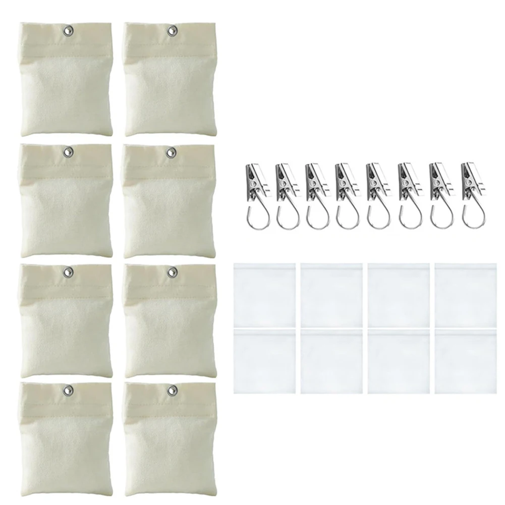 

Garden Decor 5 Inches X 6 Inches Curtain Weight Bags Heavy Duty Curtain Weights Gazebo Curtain Weights Metal Fixing Clips