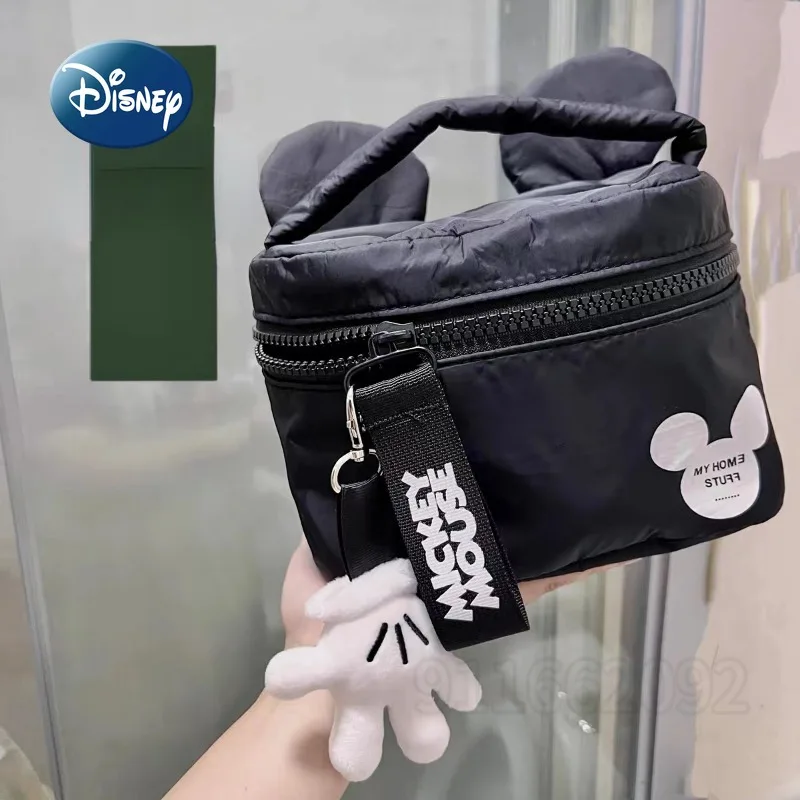 Disney Mickey New Cosmetic Bag Cartoon Fashion borsa cosmetica portatile da donna borsa da viaggio di grande capacità multifunzionale