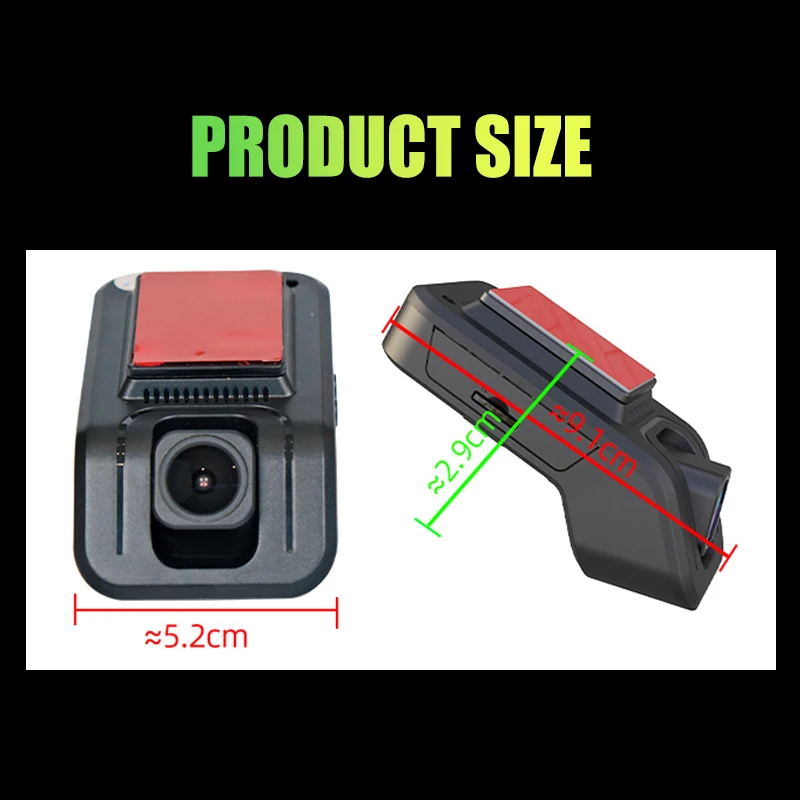 Universal Dashcam Car DVR Camera WIFI Recorder Dash Cam 2K HD Driving Recorder Hidden Type 170° Wide-Angle Night Vision