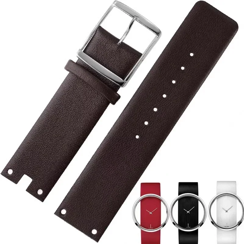 Correas de reloj para CK K94231 K 9423101   Correa de reloj Calvin Klein de cuero genuino, duradera y suave, pulsera de 22mm para hombre