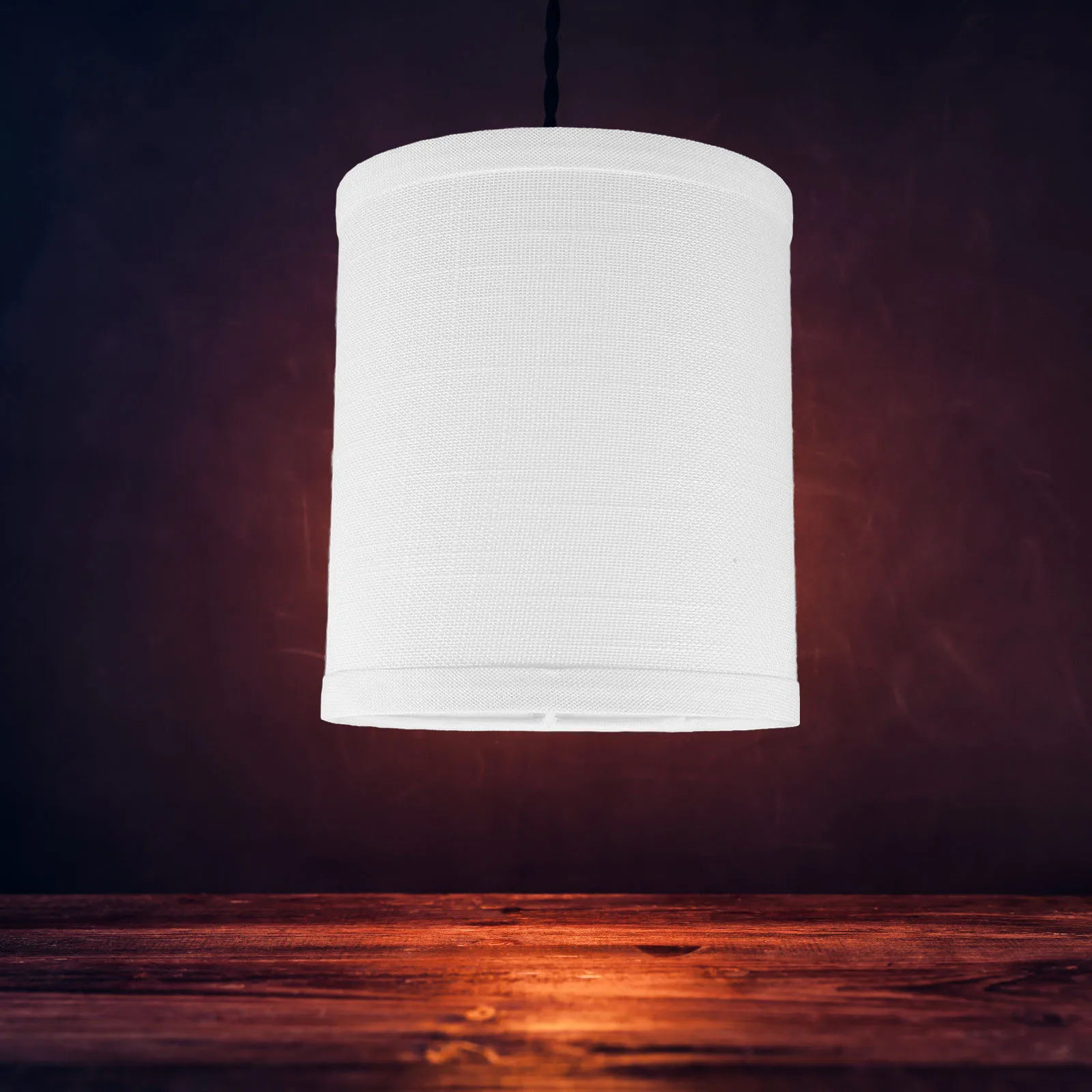 

Fabric Drum Lampshade for Floor Lamps E14 Socket Modern Soft Light Diffuser Cloth Lamp Shade Replacement Home Bedroom Decor