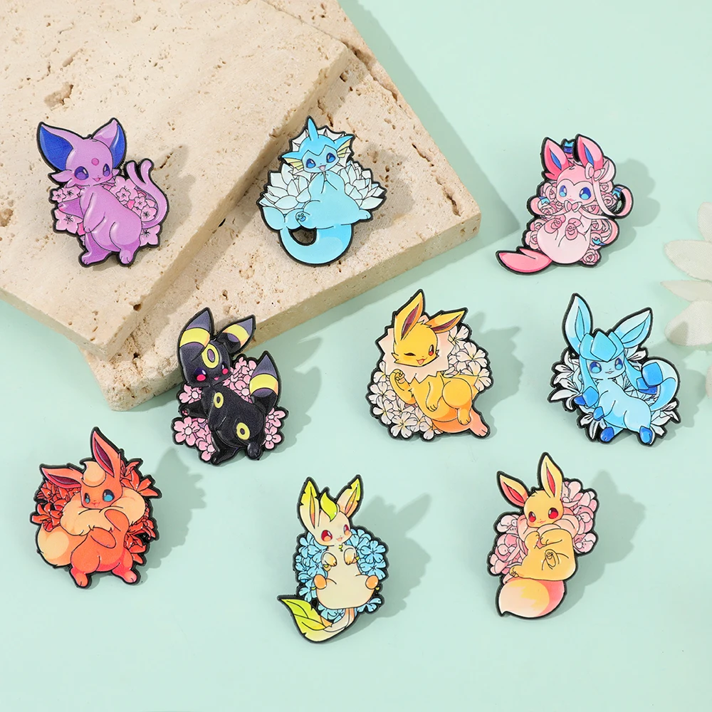 Japanese Cute Anime Game Elf Brooch for Clothes Soft Enamel Pin Lapel Pins for Backpack Metal Badges Pins Jewelry Accessories