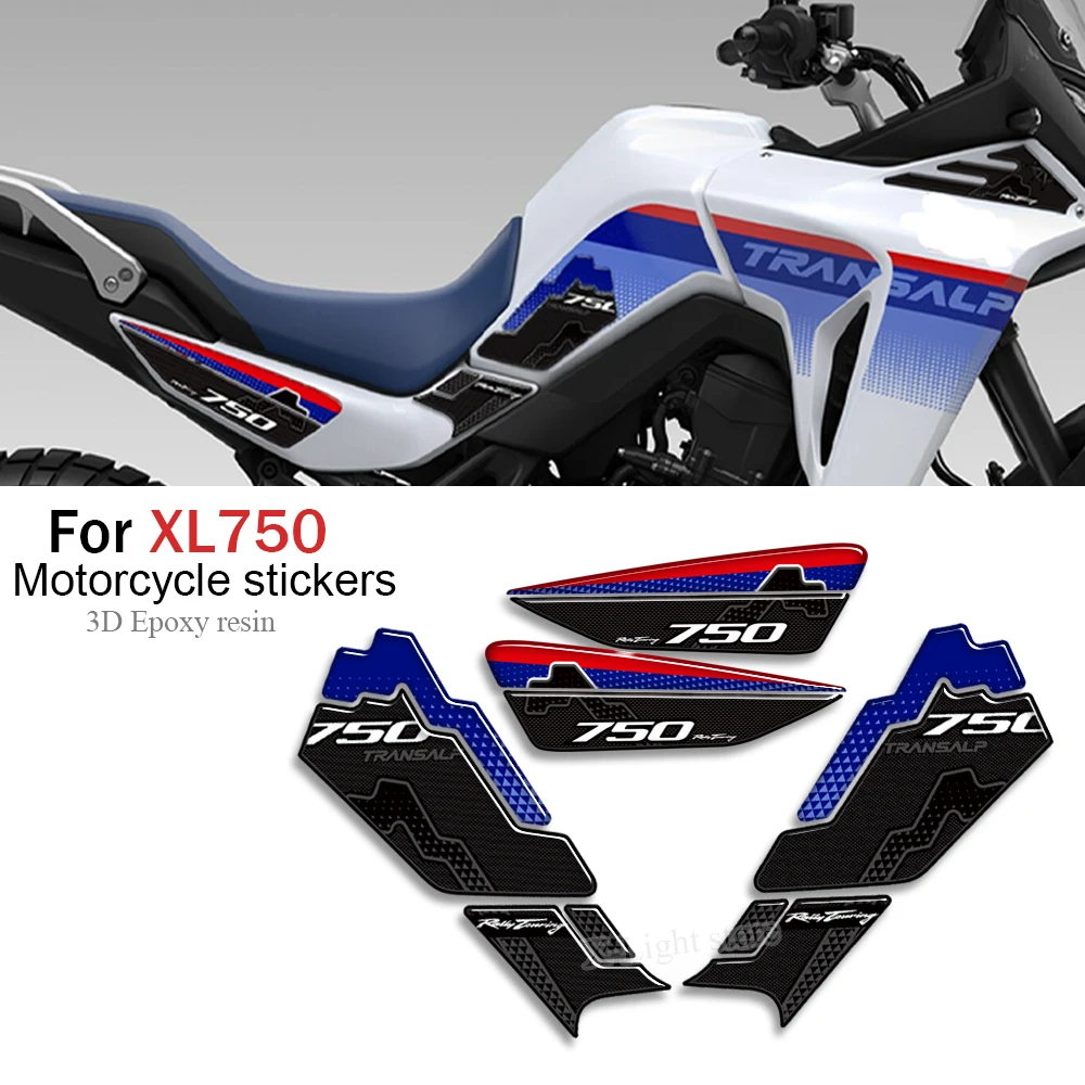 

For Honda XL750 TRANSALP XL 750 Transalp 2023 Motorcycle Accessories Full Set of 3D Sticker Epoxy Resin Stickers Kit