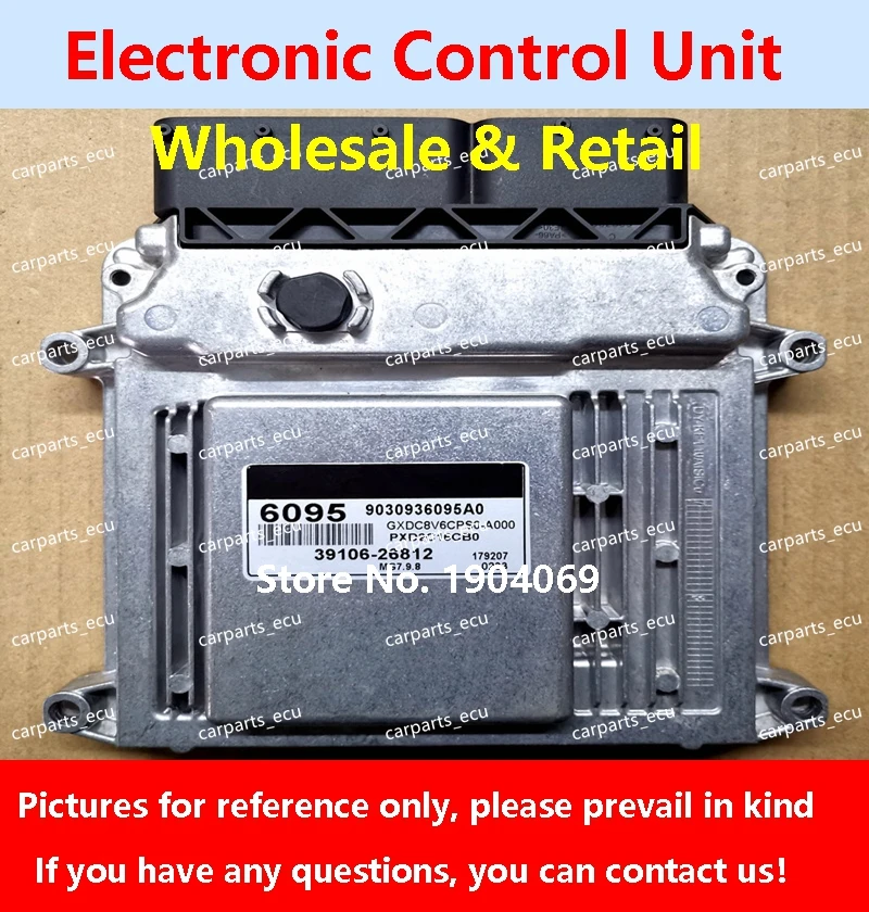 

39106-26812 6095 для Hyundai Elantra Cerato Accent Fcrte 39110-03005 6214 picanto Компьютерная плата двигателя автомобиля/ECU/MG7.9.8