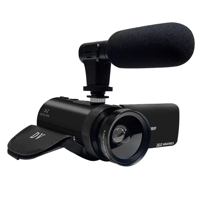 DV Video Recorder Camcorder Audio Recording With Microphone Digital Zoom Video Camera Machine For Recording Vlogs EU Plug
