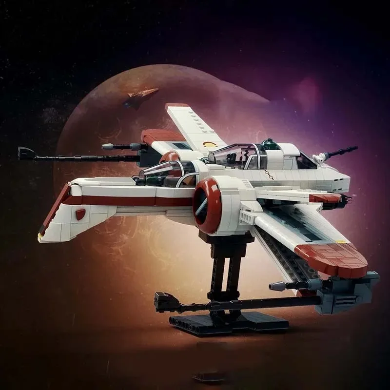 1145 قطعة من مكعبات البناء MOC ARC-170 نموذج مقاتلة فضائية من الأفلام، نموذج طائرة مقاتلة، مجموعة مكعبات للعرض والتجميع، هدية ألعاب