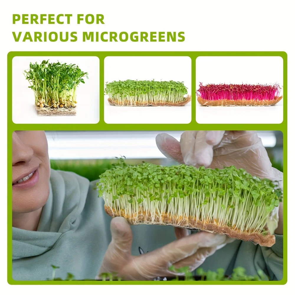 5Pcs/Set For Agricultural & Horticultural Seeding Mat Jute Fiber Grow Mat Hydroponic Grow Pads Felt Cloth Plant Propagation Pad