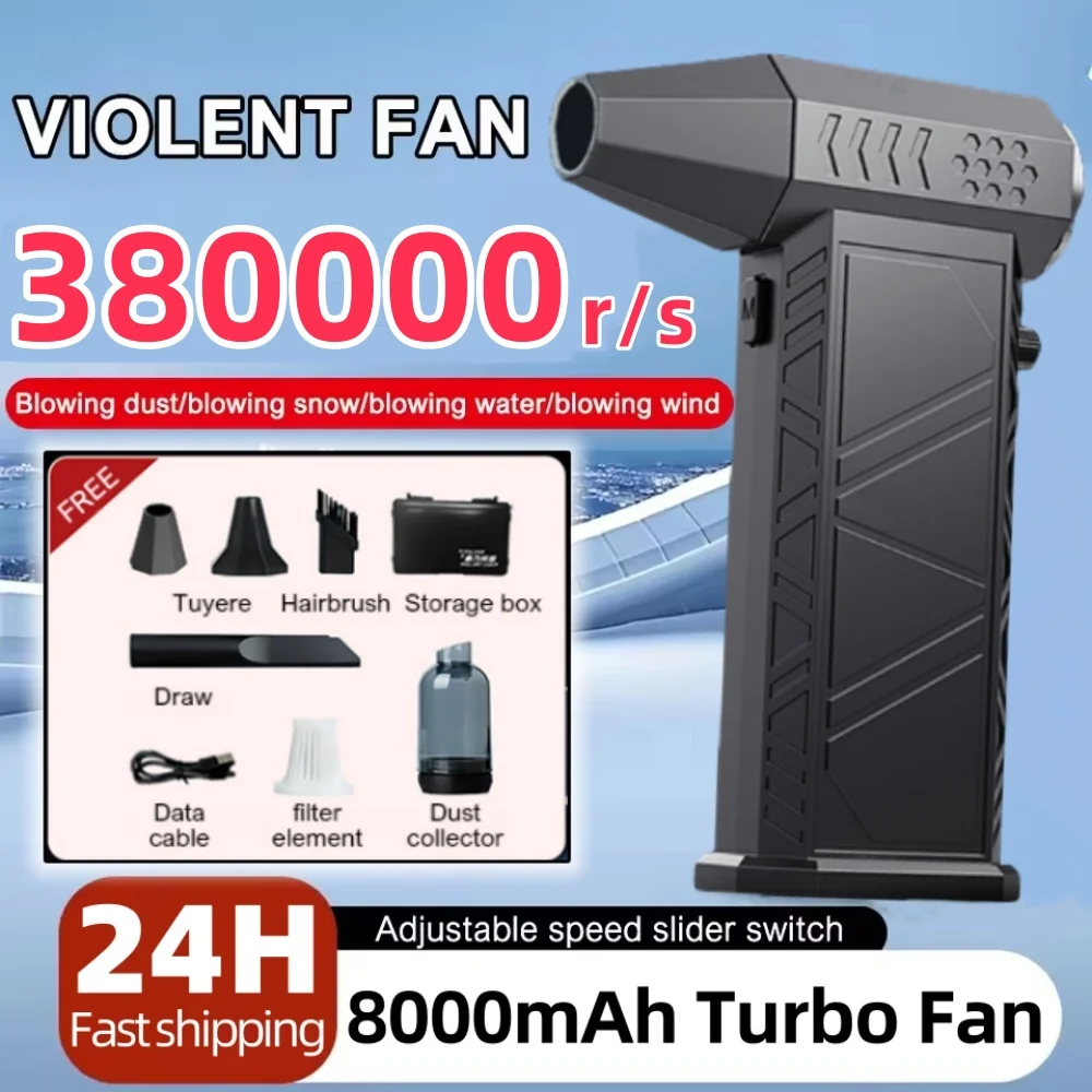 

X9 Turbo Jet Blower 380000RPM Powerful Air Blower Brushless Motor Turbo Fan Wind Speed 58m/s 8000mAh Souffleur Air Puissant Tool