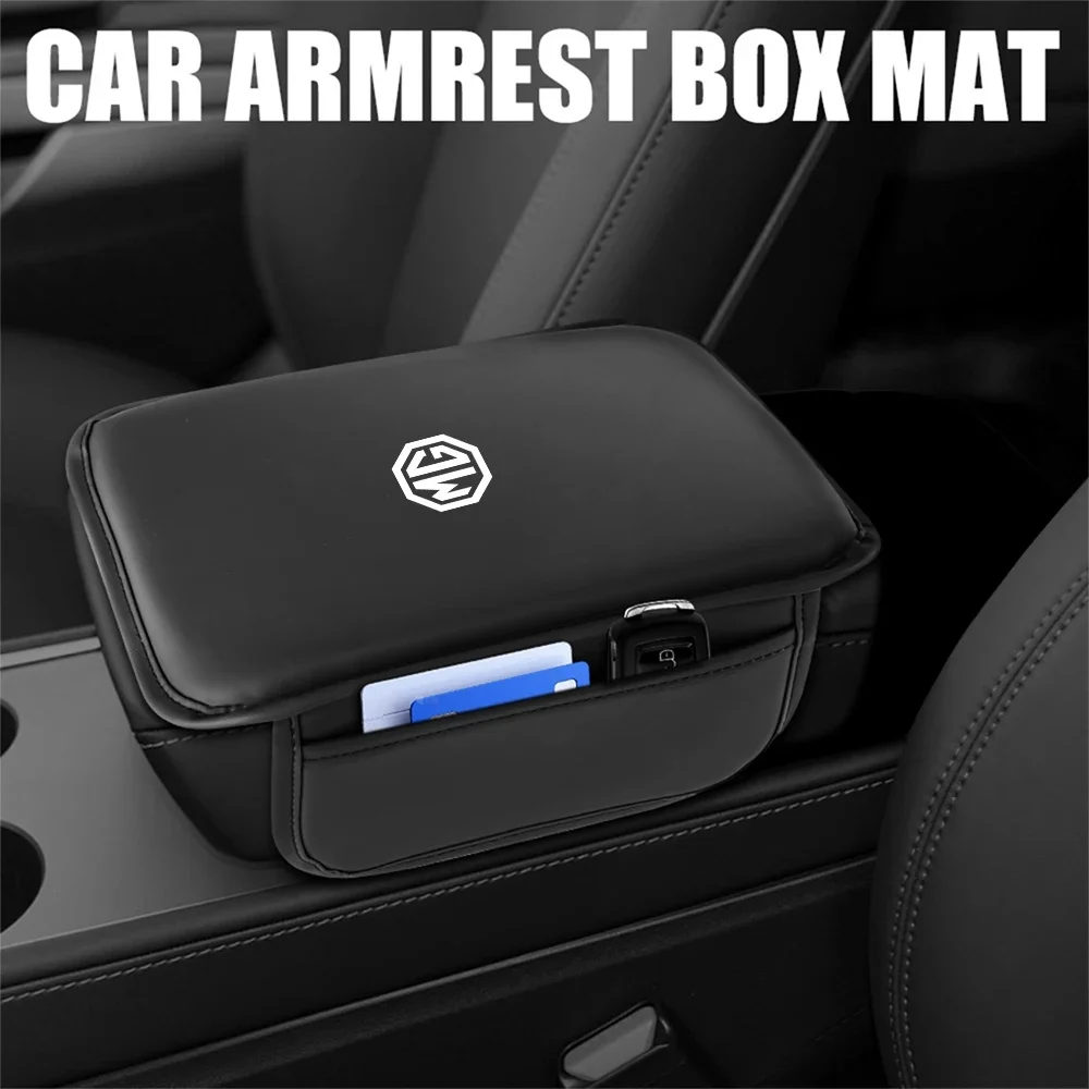 Car Armrest Box Protector Cover for MG HS EHS PHEV ZS MG3 MG4 MG5 MG6 MG7 GT ZR RX5 RX8 EV ONE Slip Center Console Armrest Pad
