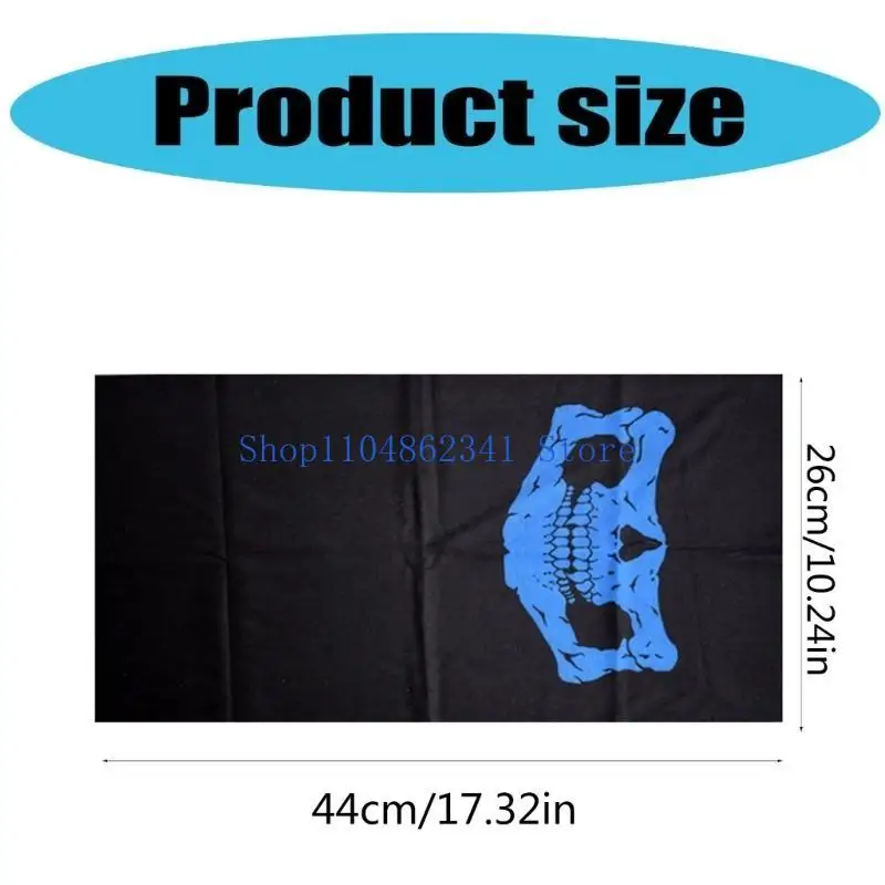 5asd macio elástico pescoço cachecol crânio padrão impressão cobertura para ciclismo escalada e frio protetor