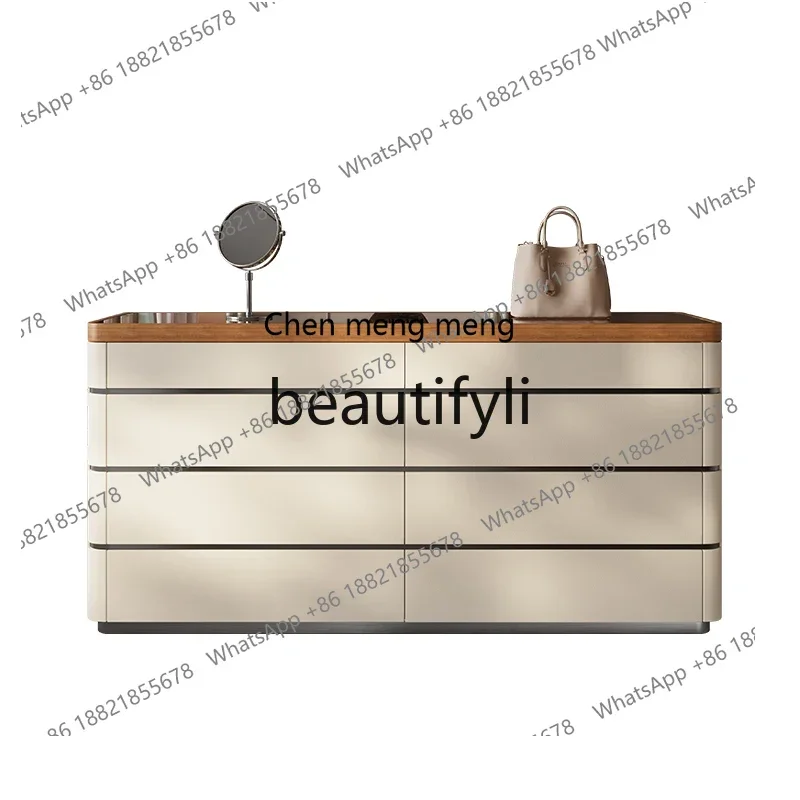 

N178 C Italian minimalist cloakroom Nakajima solid wood eight-bucket cabinet Premium storage storage drawer cabinet