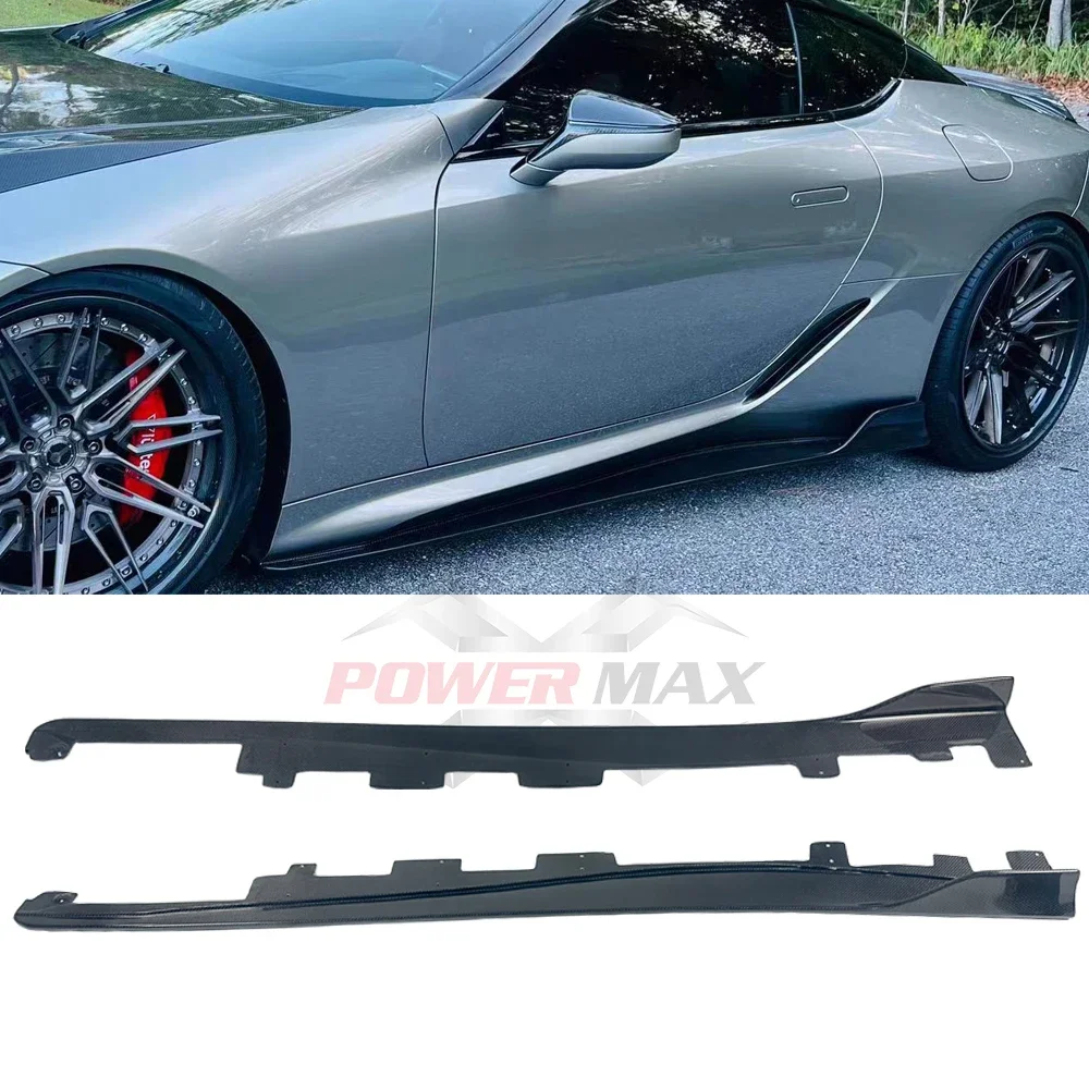 Real Carbon Fiber Side Skirts Fit For Lexus Lc500 Lc500h Body Kit