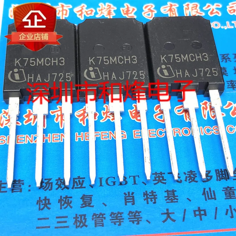 

5PCS-10PCS IKQ75N120CH3 K75MCH3 1200V 75A TO247 IGBTReally Stock Best Quality Guarantee Transistor Fast Shipping